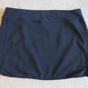 ATHLETA Fleece Lined Athletic Skirt Black